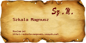 Szkala Magnusz névjegykártya